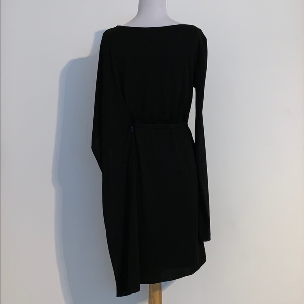 BCBGMAXAZRIA Black One Sleeve Dress - Picture 3 of 3